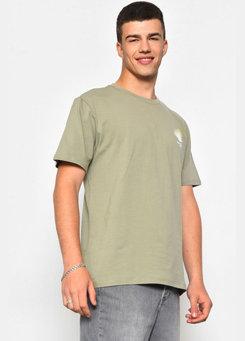 Мятная футболка мужская полубатальная мятного цвета Let's Shop