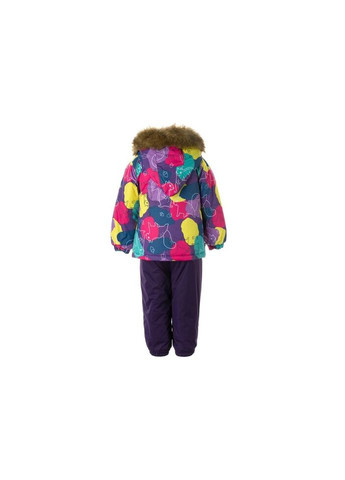 Комбинированный зимний комплект верхней одежды avery 41780030-1 лилoвый с принтом/тёмно-лилoвый 80 (4741632027831) Huppa