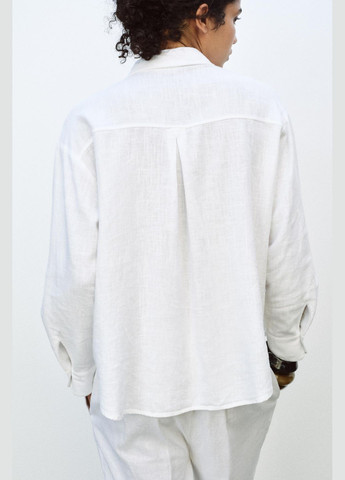 Белая повседневный, пляжный, кэжуал рубашка Zara