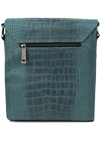 Сумка планшет через плече чоловіча з натуральної шкіри середня Зелений 37925 TARWA (355245417)