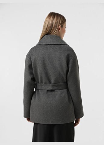 Серое демисезонное Пальто демисезонное серое 1961GR однобортное DANNA