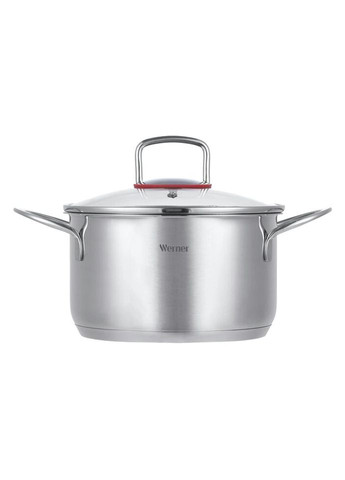 Каструля з кришкою Werner Como GP-50170 20 см 3.6 л срібляста Gipfel (319552203)