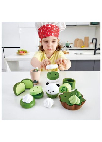 Игровой набор продукты Десерты из зеленого чая (E3195) Hape продукти Десерти із зеленого чаю (357491116)