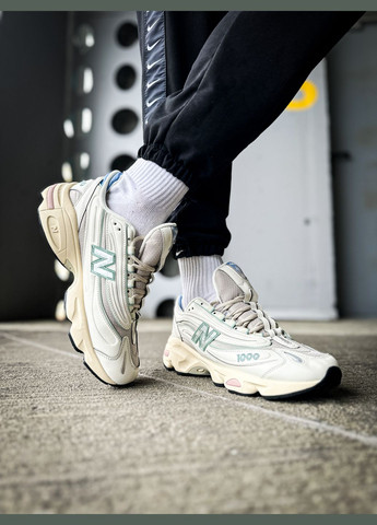 Бежевые всесезонные кроссовки мужские и женские new balance 1000 angora moonrock beige | нью беланс 1000 бежевые No Brand