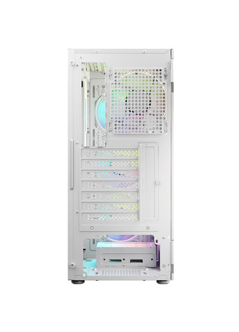 Корпус PORTOS MESH+GLASS ARGB fans 4x120mm WHITE без БЖ ATX Logic Concept (322131424)