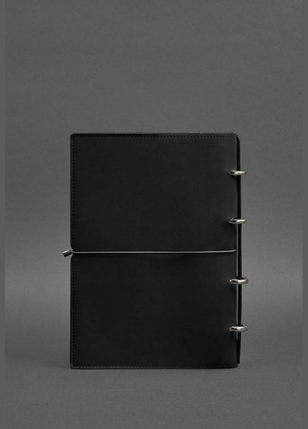 Кожаный блокнот А4 на кольцах (Софт-бук) 9.0 в мягкой обложке чёрный краст (A-027496) BlankNote (328961453)
