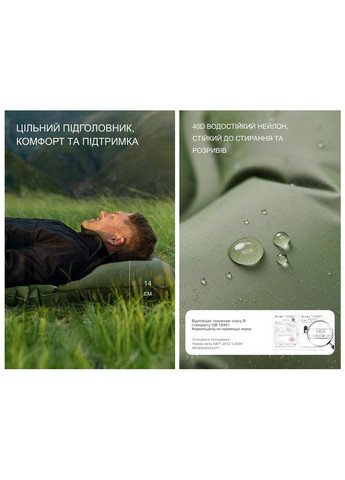 Матрас двойной CNK2550WS019, 65 мм, с мешком для надувания, зеленый Naturehike (353505711)