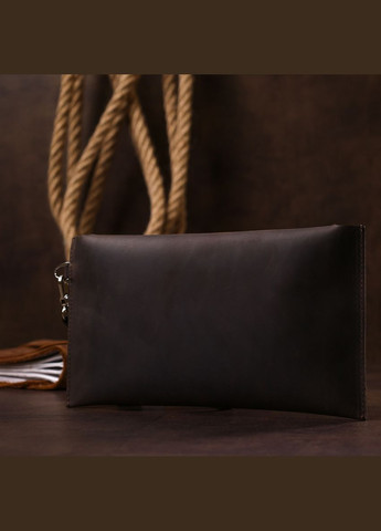 Шкіряна вінтажна тревел-косметичка коричневий 16428 Shvigel (335425623)