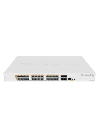 Комутатор CRS328-24P-4S+RM, 24 порти Gigabit Ethernet, активне охолодження Mikrotik (342399850)