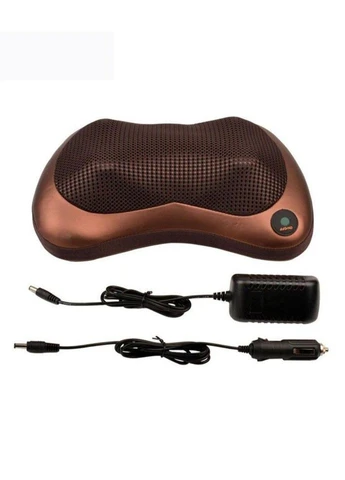 Роликова масажна подушка Massage Pillow Масажер для спини та шиї та інфрачервоним прогріванням No Brand (401466161)