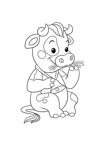 Картина по номерам (15078-AC) Artcraft Корівка 25х30 см (366160121)