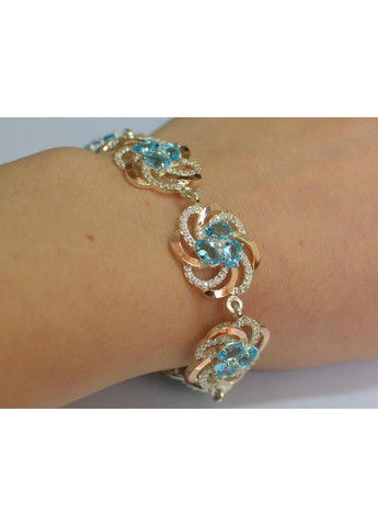 Срібний набір з золотими пластинами Silver Style (367112066)