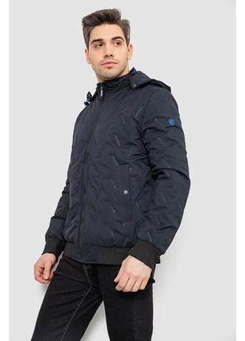 Синяя демисезонная куртка мужская демисезонная с капюшоном, цвет хаки, 244rl-9882al Ager