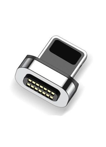 Кабельный магнитный с быстрой зарядкой 14 Contact 3 A, Type C - Lightining 1 м, Grey - плоский коннектор Elough (322415321)