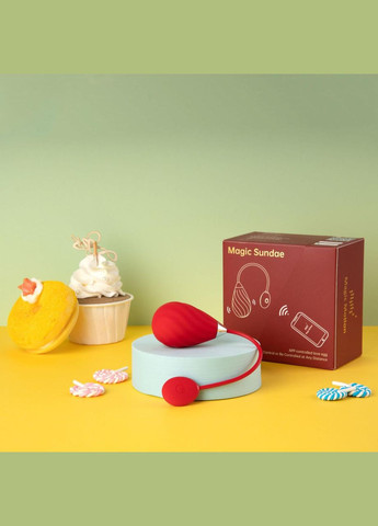 Смарт-виброяйцо Magic Motion Sundae Red No Brand (303902647)