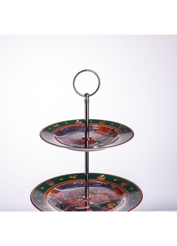 Етажерка для фруктів та десертів Santa порцелянова 34 см Yiwu (369960236)