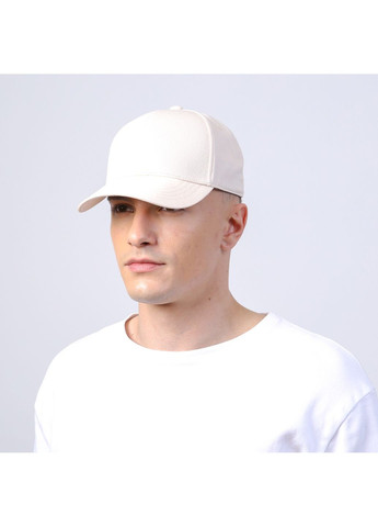 Бейсболка з регулятором чоловіча котон бежева ІДУН 849-006 LuckyLOOK 849-006М (342058127)