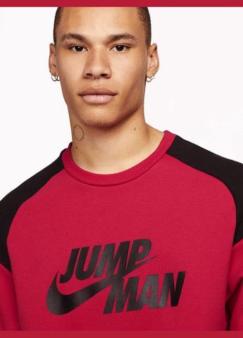 Червоний світшот кофта реглан Jordan логотип (303700308)