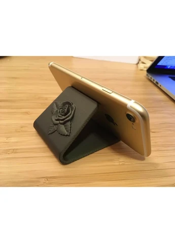 📱🌹 Подставка для телефона «Phone Stand with Rose Logo — Valentine’s Day» — размер ~12 см (3D-печатная) No Brand (389790798)