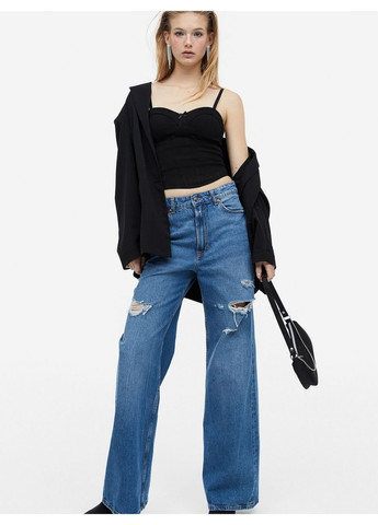 Кроп топ из хлопка H&M (352612987)