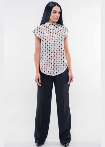 Пудрова блуза напівприлеглого силуету з зав'язками попереду (бл 16.2-62/19) RiMari