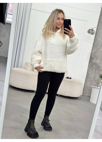 Кофта 428 батник/худи мех Тедди, с капюшоном и карманами Україна (368536776)