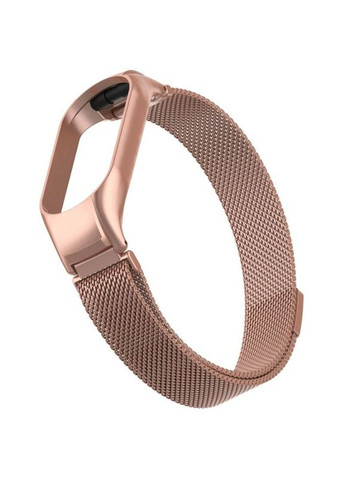 Ремешок Milanese Loop Design для Xiaomi Mi Band 3/4 Розовый Epik (372163621)
