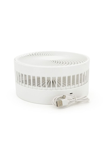 Портативний настільний вентилятор FH-2058, R*195mm, 3 режими, висота до 1м, живлення від 2*18650, Mix Color, Box Voltronic (371388090)