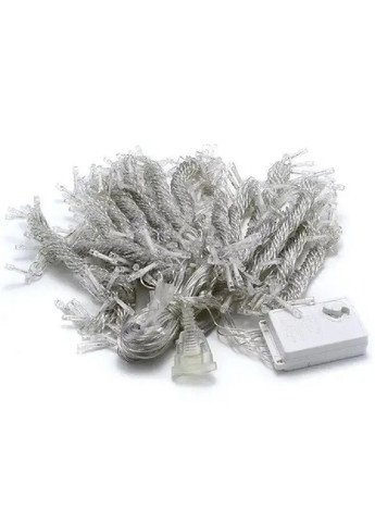 Гирлянда водопад новогодняя светодиодная с работой от сети 2х2 м 200 лампочек 8 режимов свечения (482117-Prob) Холодная белая Unbranded (370688108)