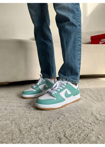 КРОСІВКИ ЖІНОЧІ NIKE SB DUNK LOW MINT НАЙК СБ ДАНК No Brand білі демісезони (367175548)