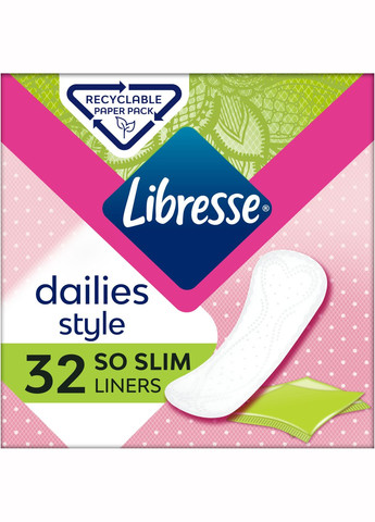 Щоденні прокладки (7322540758191/7322540083934) Libresse dailies style 32 шт. (268144572)