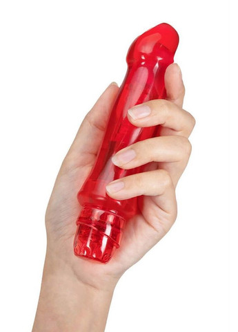 Вібратор гелевий багатошвидкісний Naturally Yours на батарейках, червоний Blush (347313458)