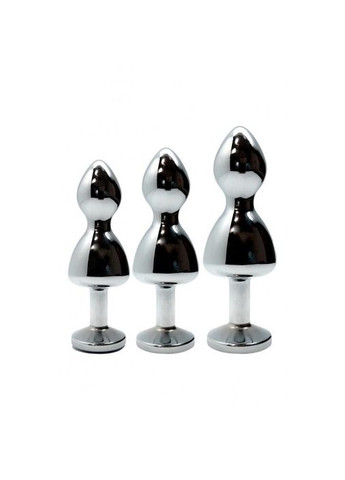 Металлическая анальная пробка Lollypop Double Ball Metal Plug Blue L диаметр 3,5 см, длина 10,5 см Wooomy (371878711)