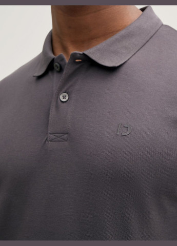 Темно-серая футболка-поло для мужчин Tom Tailor