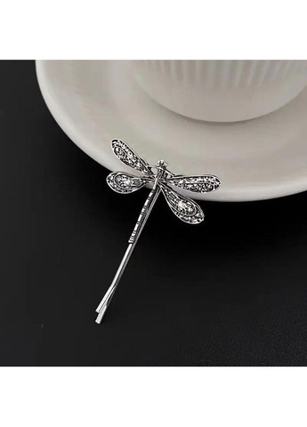 Заколки для волосся вінтажні 4 шт, невидимки для волосся зі стрекозами в срібному кольорі No Brand (370290280)