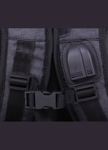 Міський чоловічий рюкзак Granite з кишенею для ноутбука та грудною стяжкою 23 л чорний/сірий Bagland (298569691)