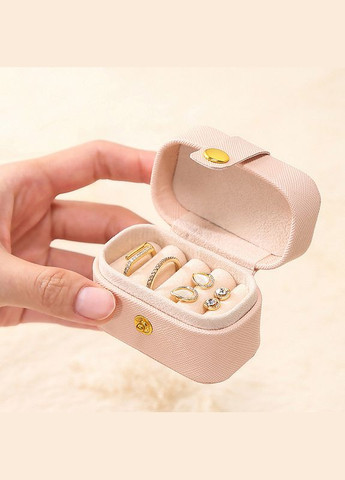 Скринька SP-01244 Pink для кілець і ювелірних виробів портативна компактна 3 шт. Casegrace (352012196)