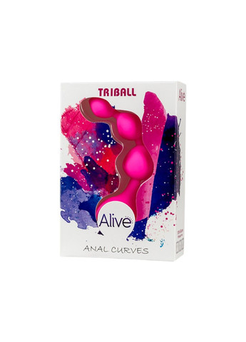 Анальні кульки Triball Pink, силікон макс. діаметр 2 см Alive (339866080)