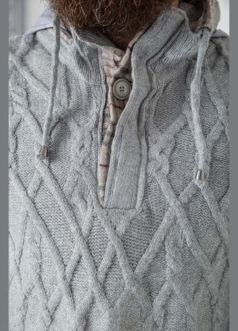 Серый демисезонный свитер мужской,, Ager