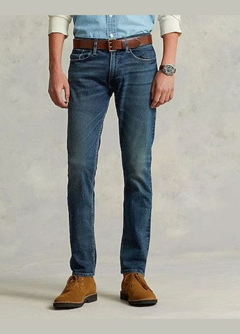 Голубые демисезонные прямые джинсы Ralph Lauren