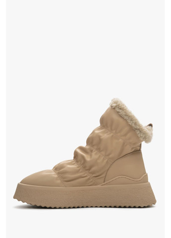 Бежевые дутики, цвет бежевый Estro