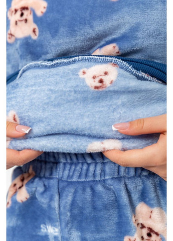 Синя всесезон піжама жіноча плюшева Sport Line