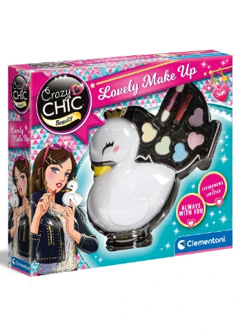 Дитячий набір косметики для макіяжу "Lovely Make Up. Swan", серія "Crazy Chic" (18632) Clementoni (381923251)