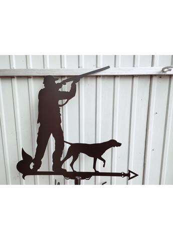 Флюгер на будинок Мисливець №2, флюгер на дах з металу 3 мм. No Brand (368896742)