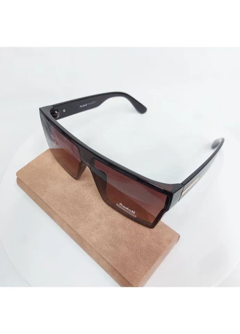 Окуляри маска в коричневому кольорі No Brand (401293653)