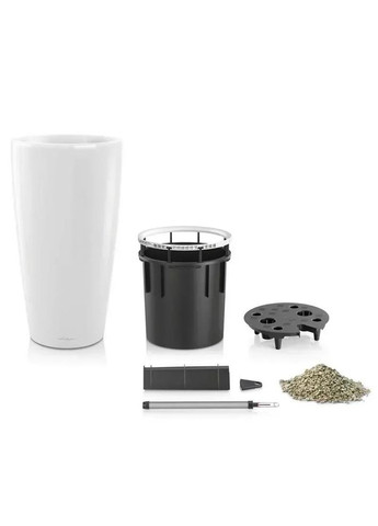 Кашпо Rondo 32 біле матове 15786 Lechuza (351346646)