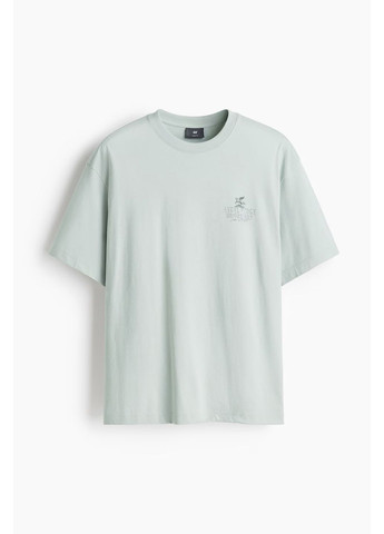 Світло-зелена футболка H&M loose fit