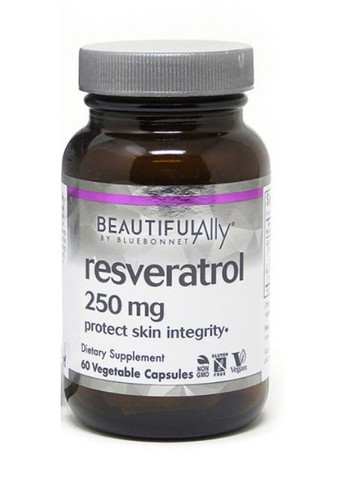 Beautiful Ally Resveratrol 250 mg 60 Veg Caps Bluebonnet Nutrition (294058461)