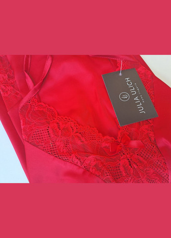 Червона всесезон піжама жіноча шовкова майка + шорти JULIA