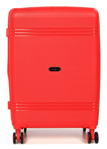 Чемодан средний M полипропилен 21204 67×47×27см 66+13л Красный Snowball (297642903)